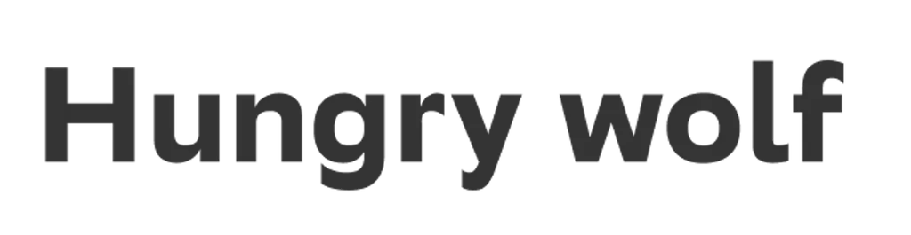 Hungry wolf